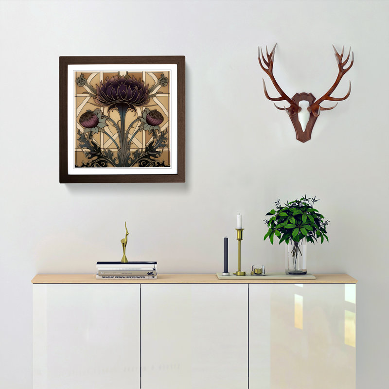 Thistle - Framed Print, Walnut