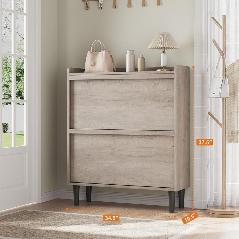 16 Pair Shoe Storage Cabinet
