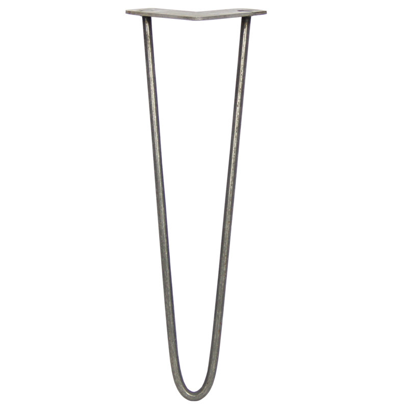 Downend Table Leg, 40.64cm H x 11cm W x 8cm D, Silver