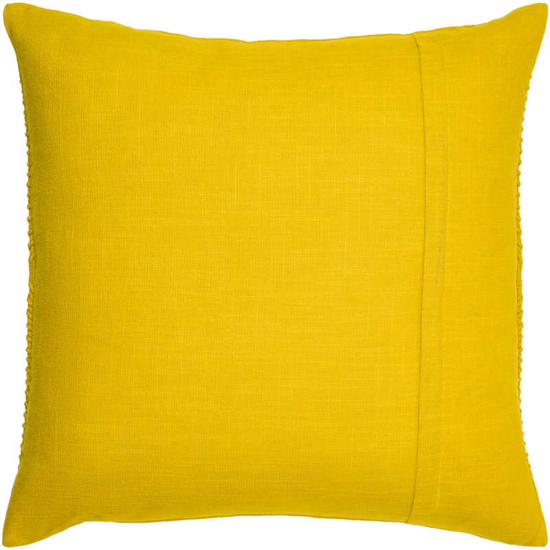 Rida Throw Pillow Cover And Insert, 20" x 20", Yellow, No Fill