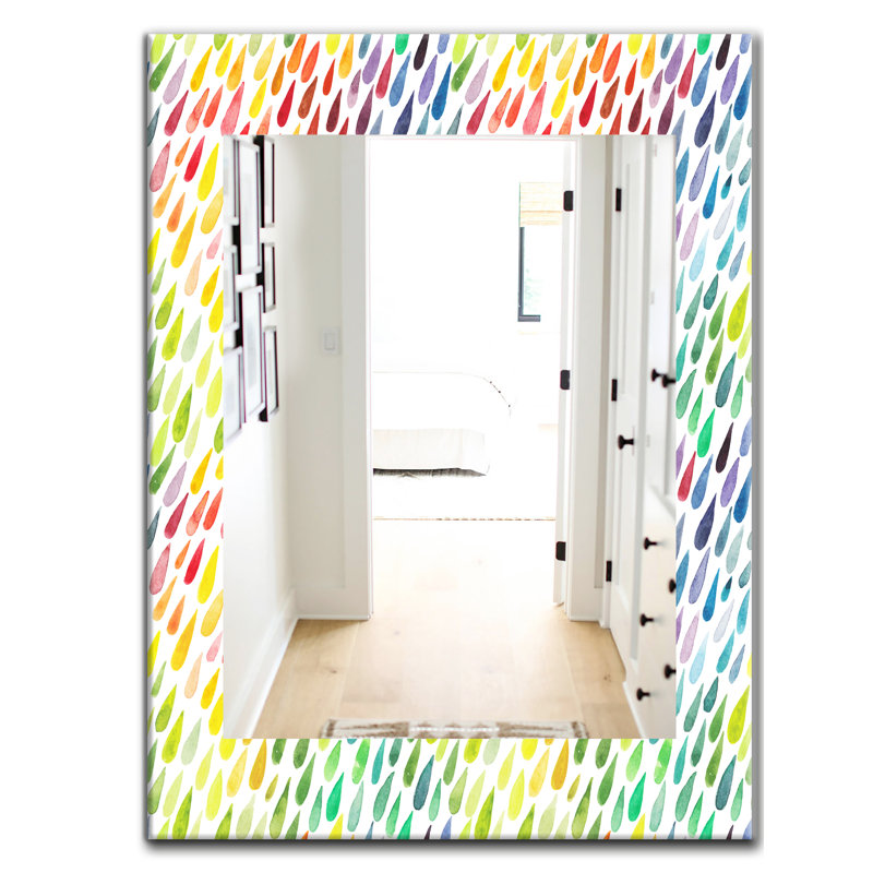 Miroir d’appoint de la collection painting splash, H 24 po x l 32 po