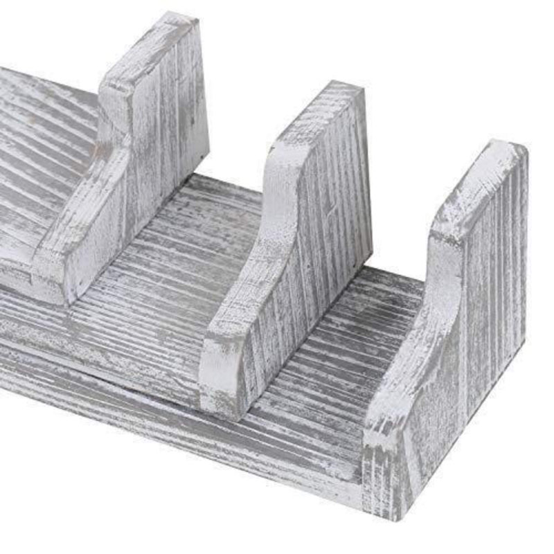 Ensemble de 3 tablettes murales Accalia Nex, Gris pâle