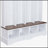 Farmhouse 59W Wide Hall Tree with 8 Hooks, Practical Entryway Bench with Open Compartments, 76.7H Modern 3-in-1 Wooden Style Coat and Shoe Rack for Mudroom, Living Room-203175843