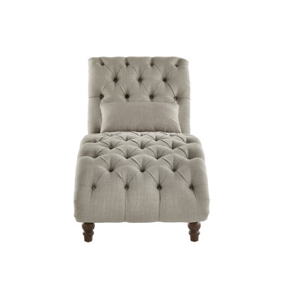 Chaise longue capitonnée sans accoudoirs Huskins