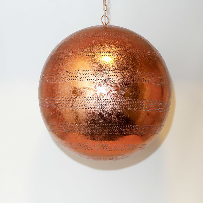 Cerna 1 - Light Sphere Pendant, Copper