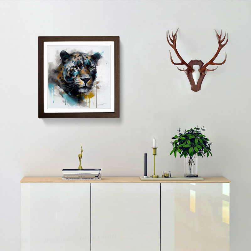 Panther - Framed Print, Walnut