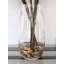 Ficus, saule, branches artificielles dans un vase