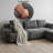 Modern Memory Foam Compression Sectional Sofa-939980773