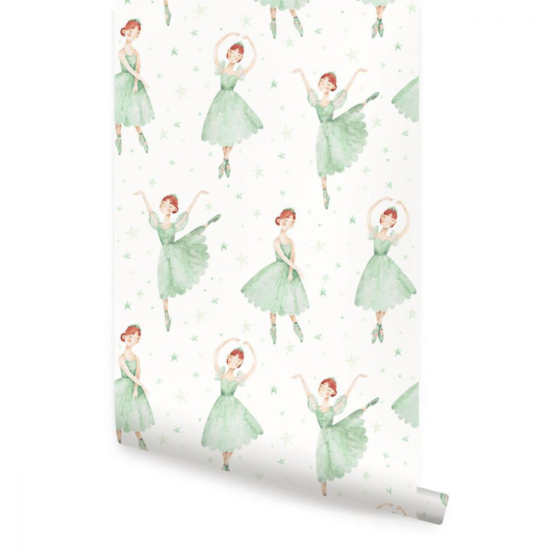 Ibrar Peel & Stick Vinyl Wallpaper Roll, 2' W x 18' H, Green