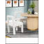 Ensemble de 2 chaises de salle à manger modernes rembourrées avec dossier ouvert carré pour les cuisines et les salles à manger contemporaines-472704024