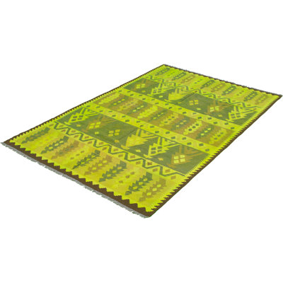 Ecarpetgallery One-of-a-kind Hand-knotted New Age Light Green 6'3" X 9'9" Wool Area Rug