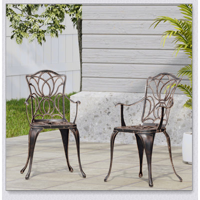 Chaise de salle à manger Tucson, cuivre (ensemble de 2) Créez une expérience culinaire intemporelle et améliorez le confort