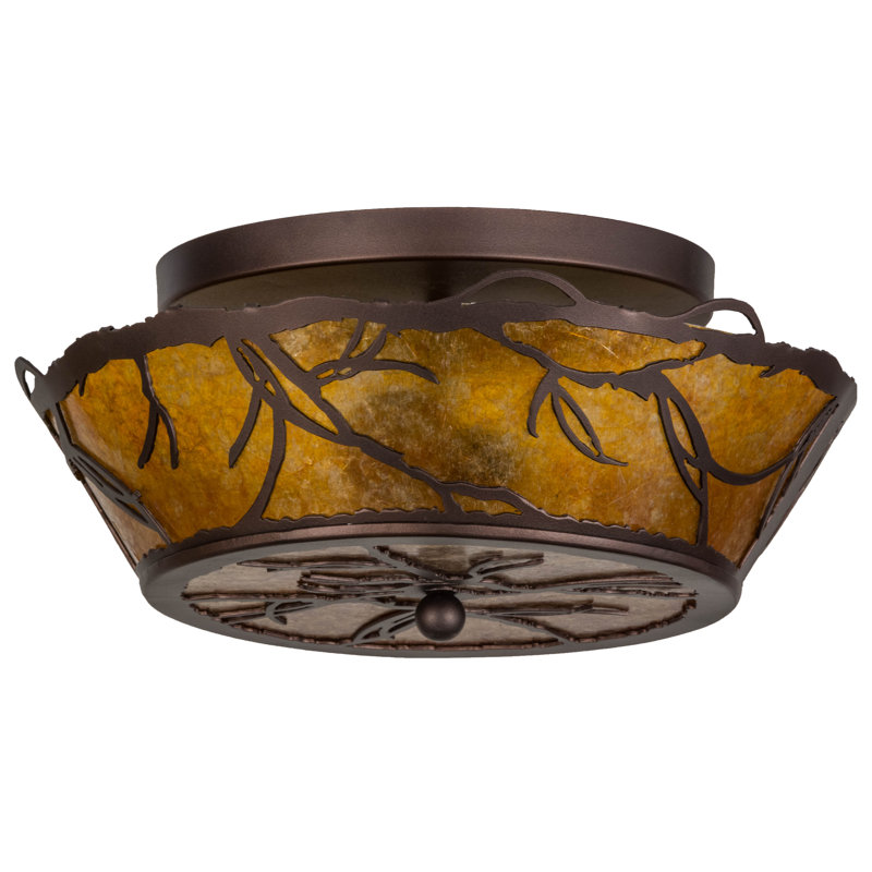 Rustic Lodge 2 - Light Semi Flush Mount
