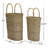 Ruben SET OF TWO TALL OVAL WICKER BASKETS