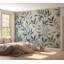 Adhésif mural pelez et collez - Feuilles en bleu-1721160422