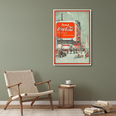 «Drink Coca Cola» par MuseumPrints - Art mural sur toile tendue avec châssis