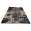 Tapis bleu et rouge noué à la main de haute qualité