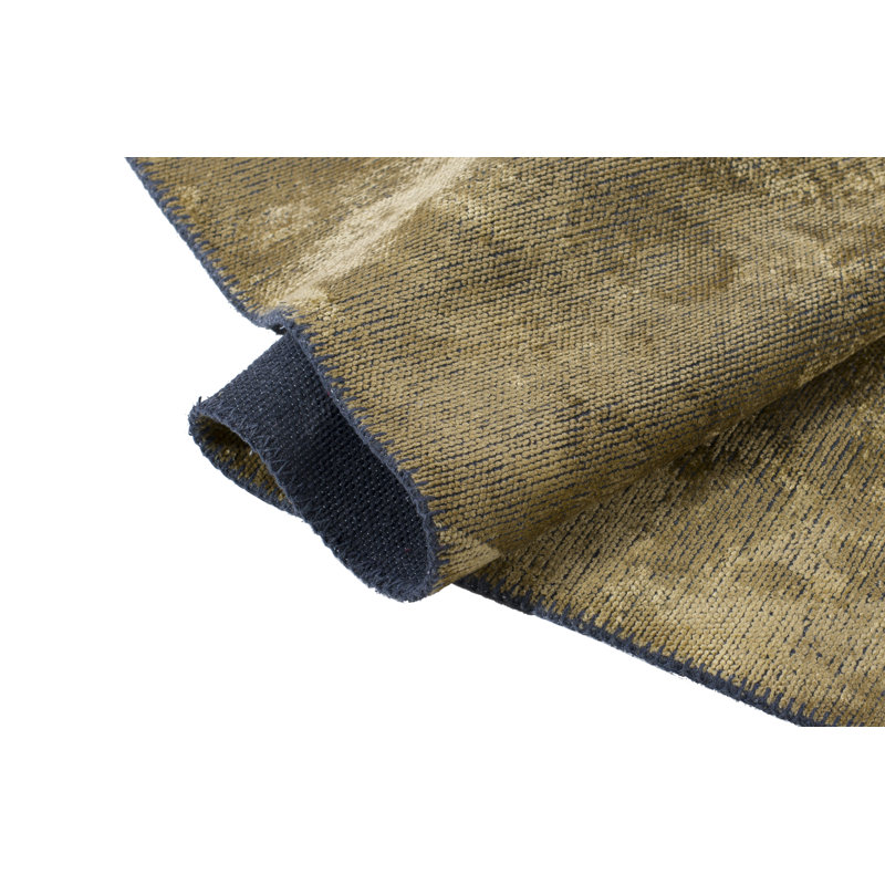 Rapture Abstract Flatweave Gold Area Rug, Rectangle 7'10" x 9'10"