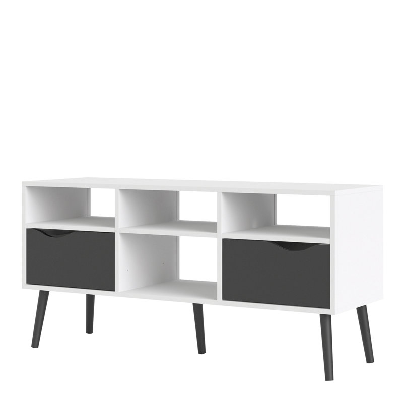 Havana TV Stand for TVs up to 50", White/Black