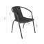Gisbelle Stackable Outdoor Patio Dining Armchair-882582460