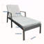 Chaise longue d'extérieur en rotin et osier-129694781