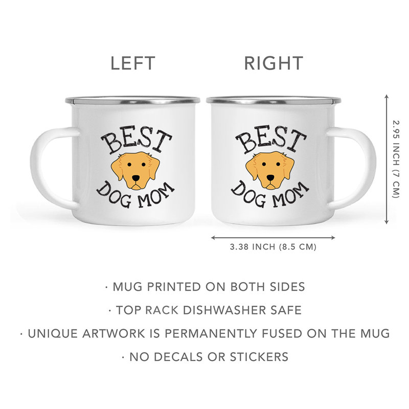 Tasse de camping Best Dog Mom, Golden retriever
