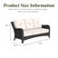 184.9cm Wide Patio Sofa with Cushions-885373746-885373751