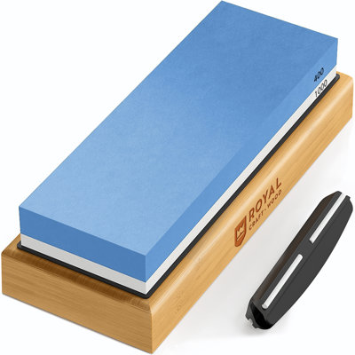Aiguiseur de couteaux Premium Whetstone - 2 grit 1000/6000 - Pierre à aiguiser