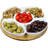 Elama 12 1/4in 5Piece Serving Dishes Lazy Susan Appetizer and Condiment Server Set with Bamboo Tray