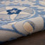 Tapis floral bleu / gris intérieur / extérieur Floral-537295525