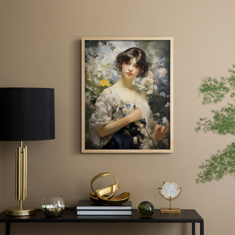 «WOMEN Series DLIX», reproduction encadrée - bois massif, H 15 po x l 12 po