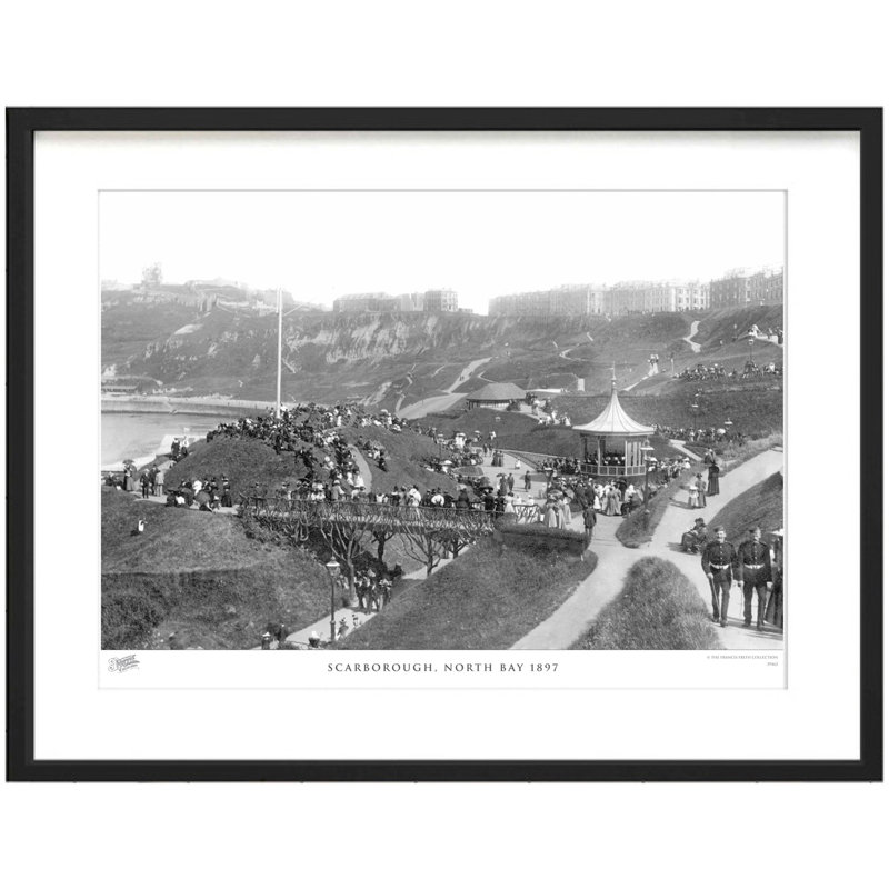 Scarborough, North Bay 1897 by Francis Frith - Single Picture Frame Print, 28cm H x 36cm W x 2.3cm D