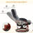 Faux Leather Massage Chair with Ottoman-852755096