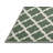 Machine Washable Trellis Green Area Rug