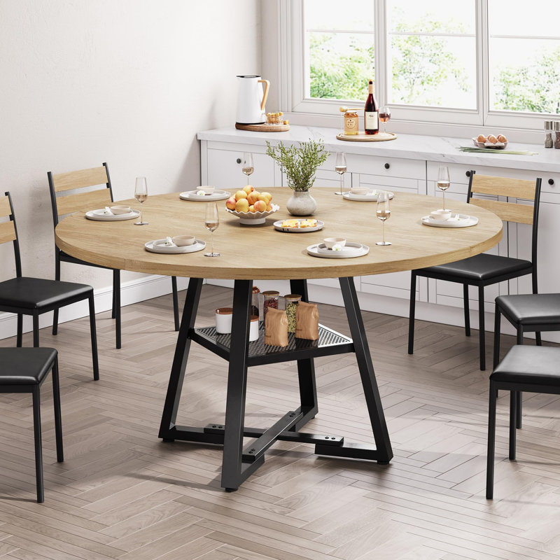 Table de salle à manger 51 pi., H 30 po x L 51 po x l 51 po, Naturel