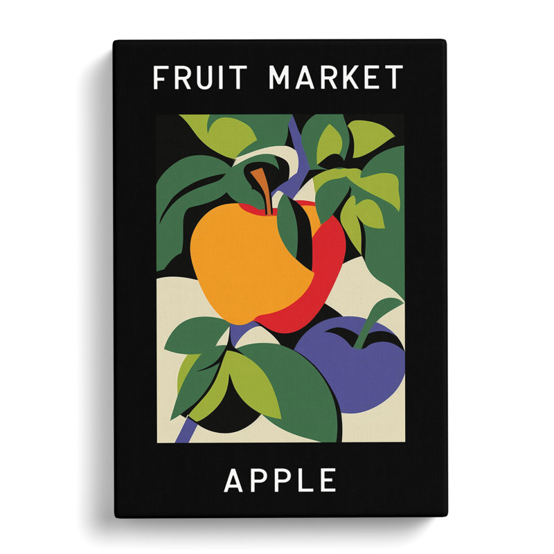 XMKTMKT-82 Apple Fruit Market Exhibition Vol.4 - Wrapped Canvas Print, 50cm H x 35cm W x 3cm D