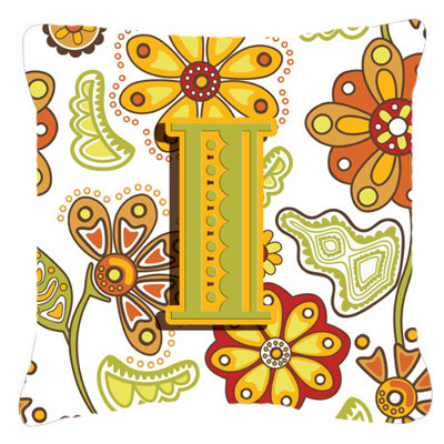 Coussin décoratif intérieur/extérieur mongram letter