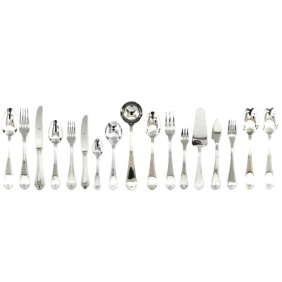 Leonardo 126 - Piece Stainless Steel Flatware Set - Service for 12