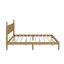 Base de lit en bois avec tête de lit en forme de gourde, lit plateforme avec support en lattes de bois-75044926
