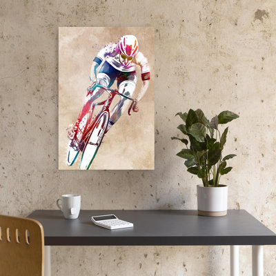 «Dynamic Cyclist Art», art mural contemporain