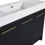 Meuble-lavabo autoportant avec lavabo en résine