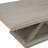 Almeta 48" W Rectangular Solid and Manufactured Wood Coffee Table with Cross Legs-2126262435