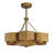 Budd 31" 6-Light Fandelier in Gold Patina with Remote Control-2014590398