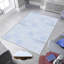Tapis 100% polyester de qualité supérieure à impression numérique 3D, 4,0 po x 5,9 pi, hauteur des poils: 0,3 po, 650 g / m² | Antibactérien, antidérapant sous la surface | Lavable à la machine, idéal pour le salon, la chambre à coucher et les espaces pour enfants-147453015