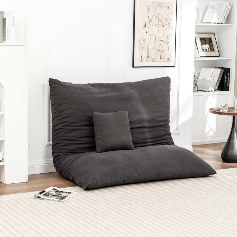 Fauteuil à billes Gray, Grey Corduroy