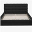 Grand lit plateforme tapissier, noir-129460313