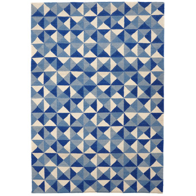 Tyrone Geometric Wool Hand Woven Area Rug
