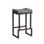Tabouret de comptoir rembourré avec structure et repose-pieds en métal, tabouret de bar à hauteur de siège sans dossier-149472989-149472987-149472985