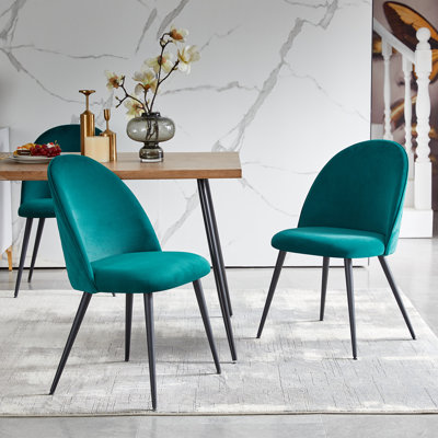 Chaise d'appoint rembourrée capitonnée en bois manufacturé