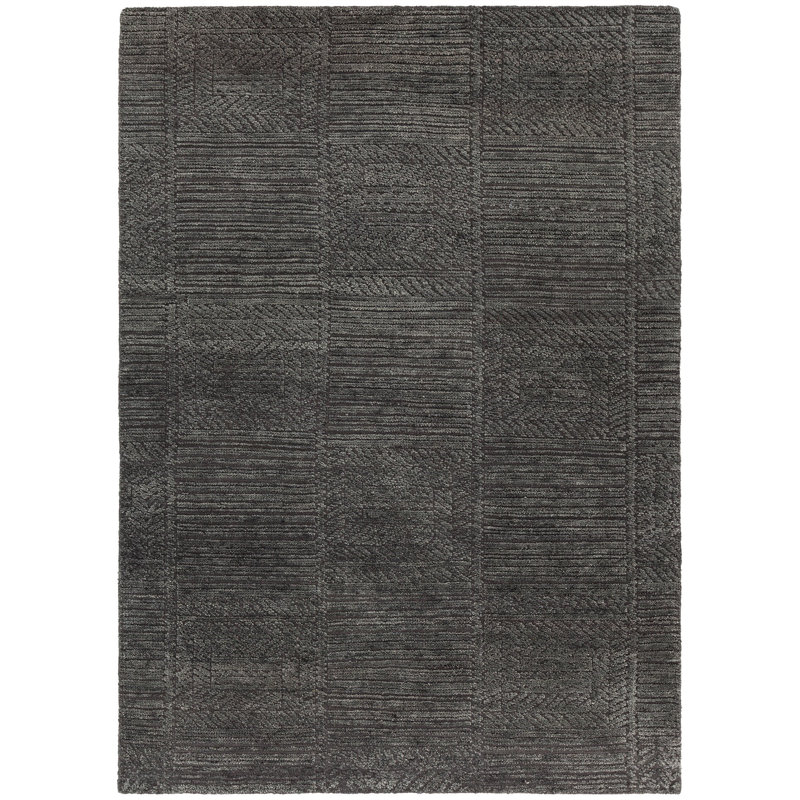 Tapis intérieur en laine massif tissé à la main Donitra, Rectangle 5 pi x 7 pi 6 po